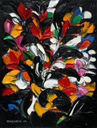 Mazhar Qureshi, 18 x 24 Inch, Oil on Canvas,  Floral Painting, AC-MQ-041